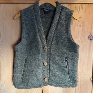 Woolrich Gray Earthy Wool/Fleece Vest